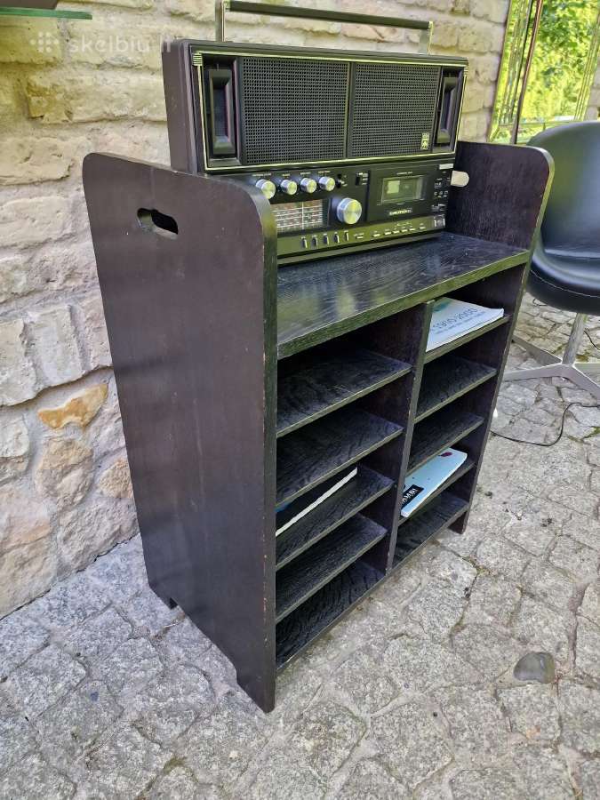 Vintažinė mid century ąžuolinė lentyna - nuotraukos Nr. 15