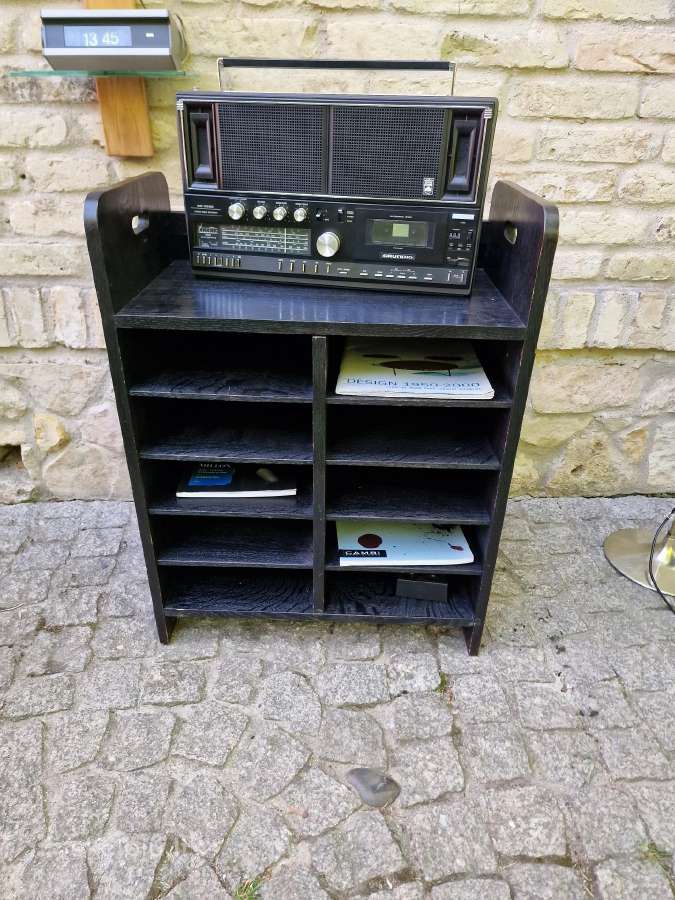 Vintažinė mid century ąžuolinė lentyna - nuotraukos Nr. 16