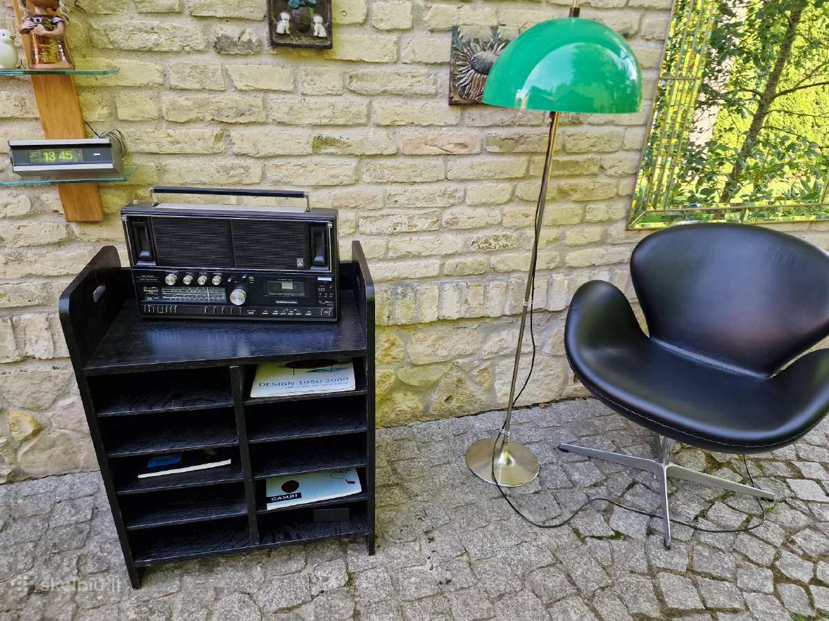 Vintažinė mid century ąžuolinė lentyna - nuotraukos Nr. 19