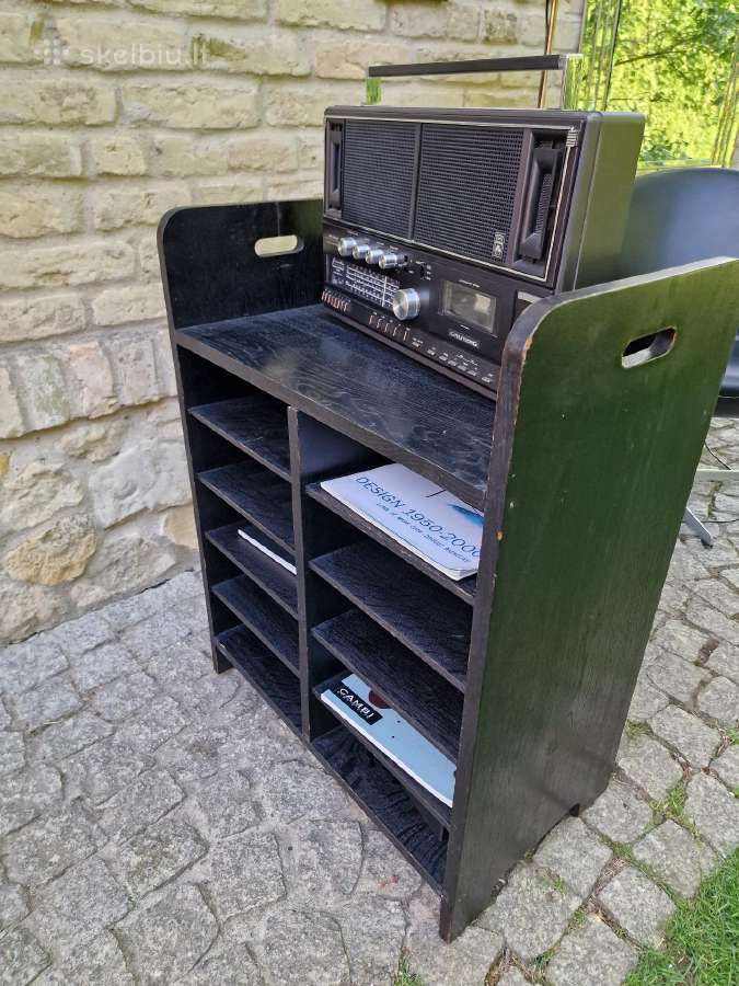 Vintažinė mid century ąžuolinė lentyna - nuotraukos Nr. 21