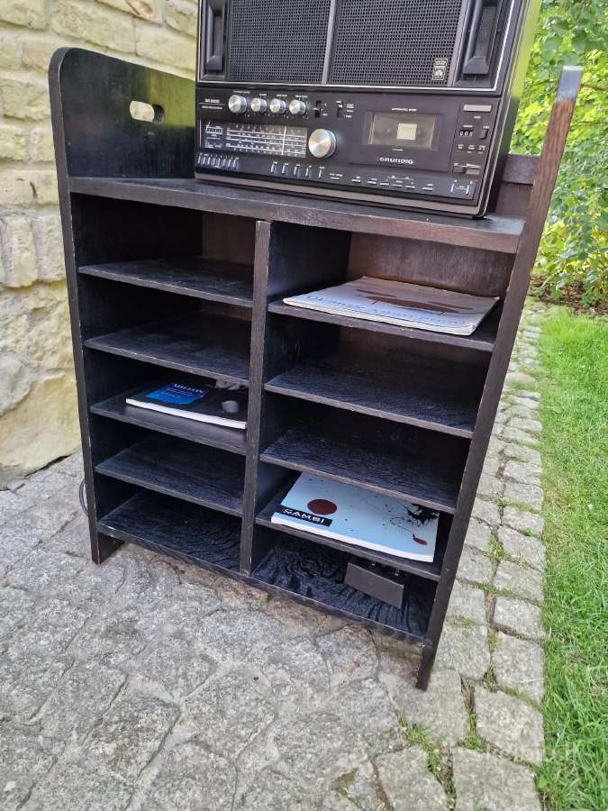 Vintažinė mid century ąžuolinė lentyna - nuotraukos Nr. 22
