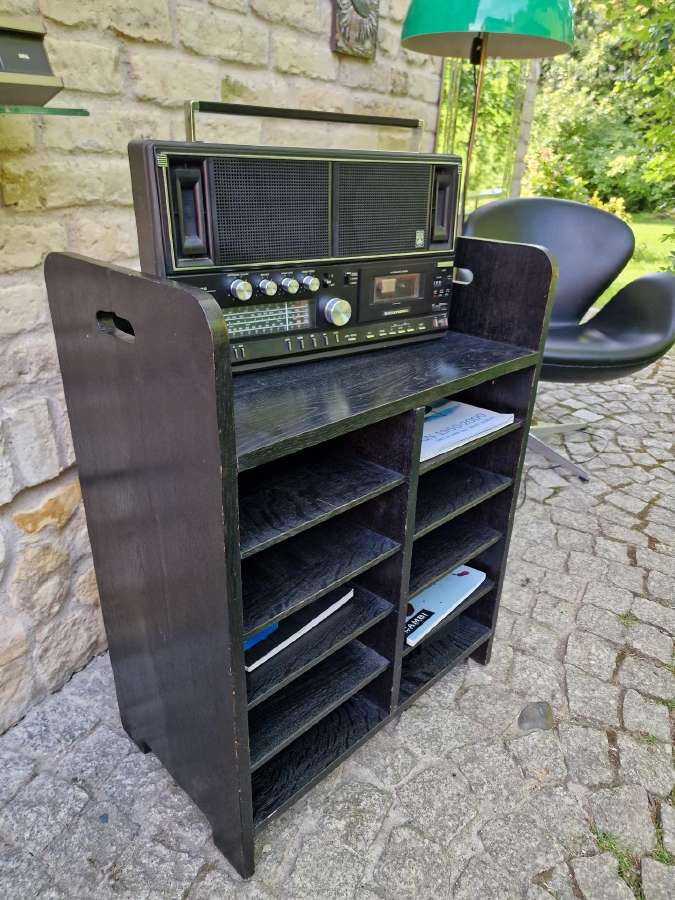 Vintažinė mid century ąžuolinė lentyna - nuotraukos Nr. 23