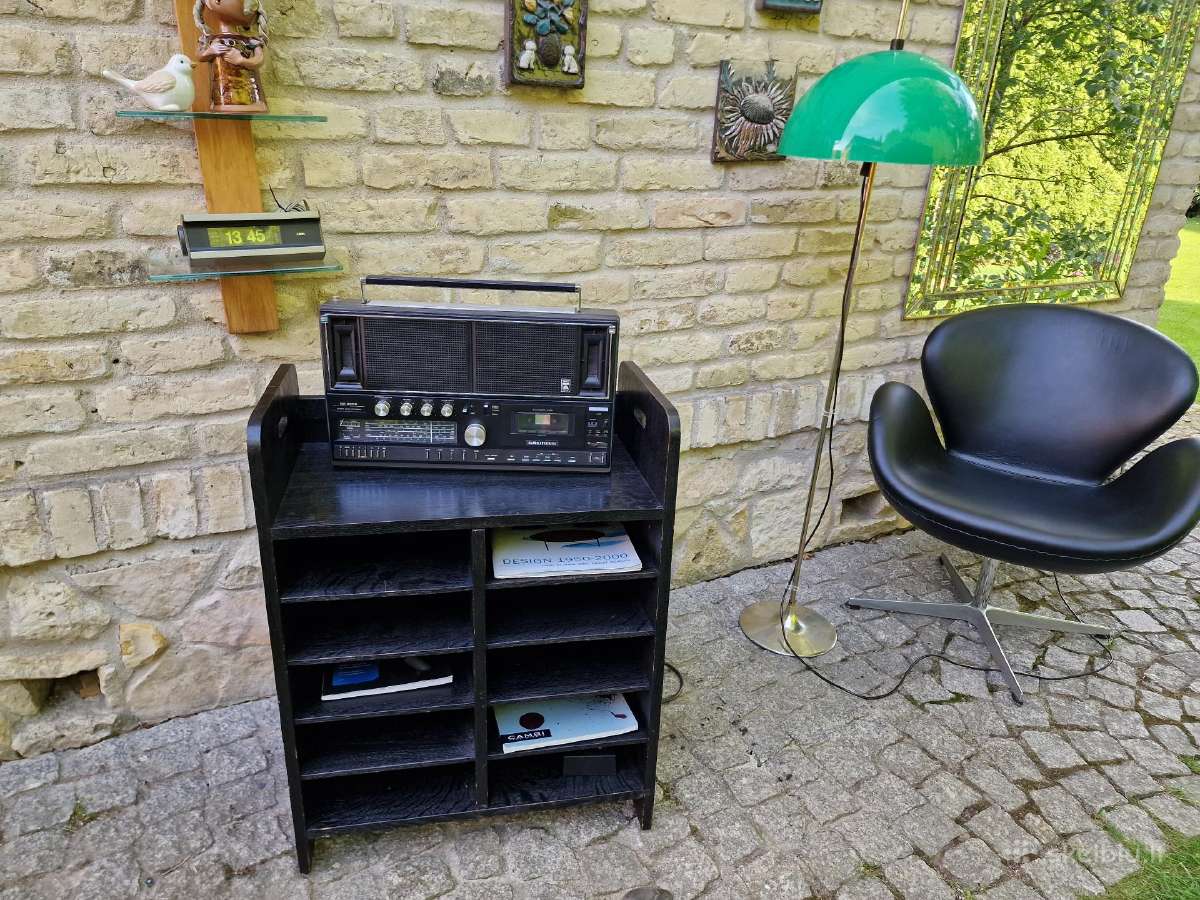 Vintažinė mid century ąžuolinė lentyna - nuotraukos Nr. 24