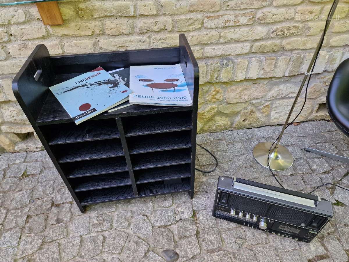 Vintažinė mid century ąžuolinė lentyna - nuotraukos Nr. 27