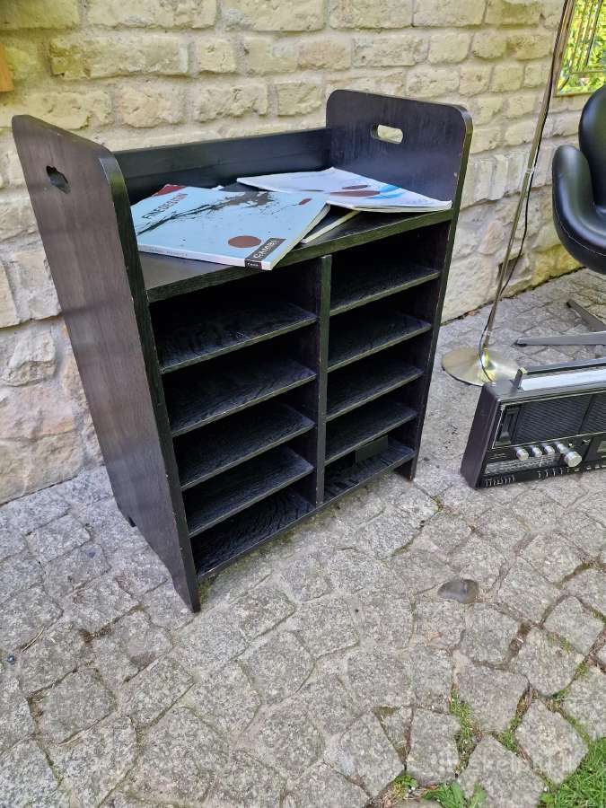 Vintažinė mid century ąžuolinė lentyna - nuotraukos Nr. 28