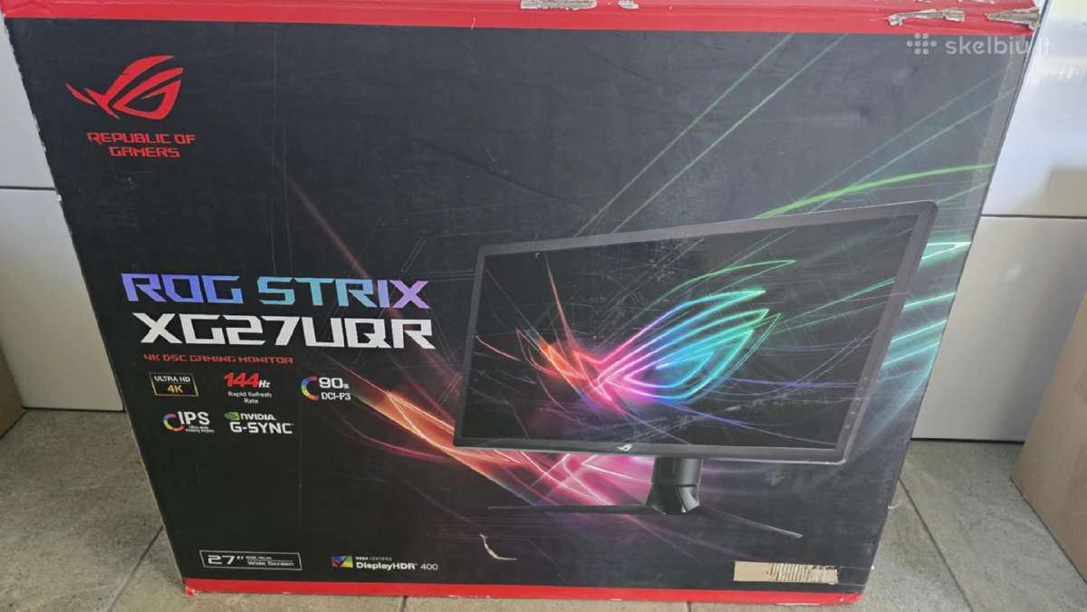 Asus Rog Strix Xg27uqr naujas monitorius - nuotraukos Nr. 13