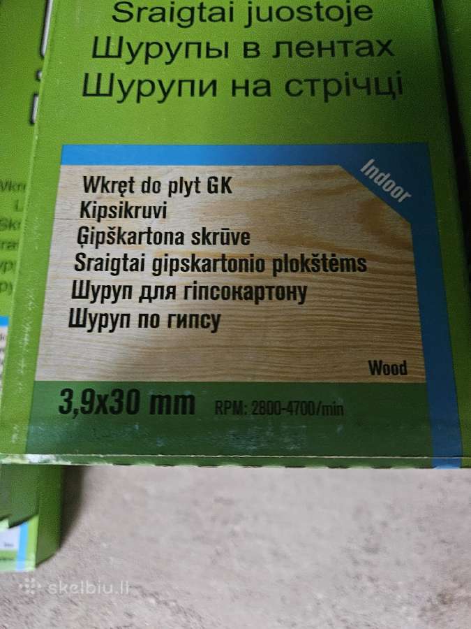 Gipso varžtai