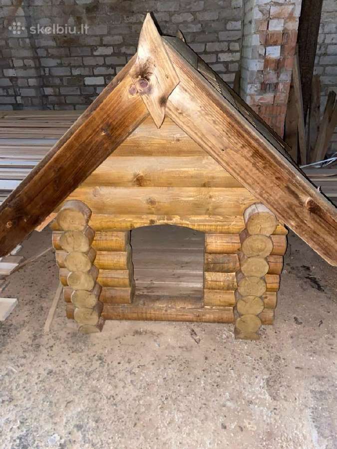Mediniai lauko baldai, supynė, namelis - nuotraukos Nr. 9