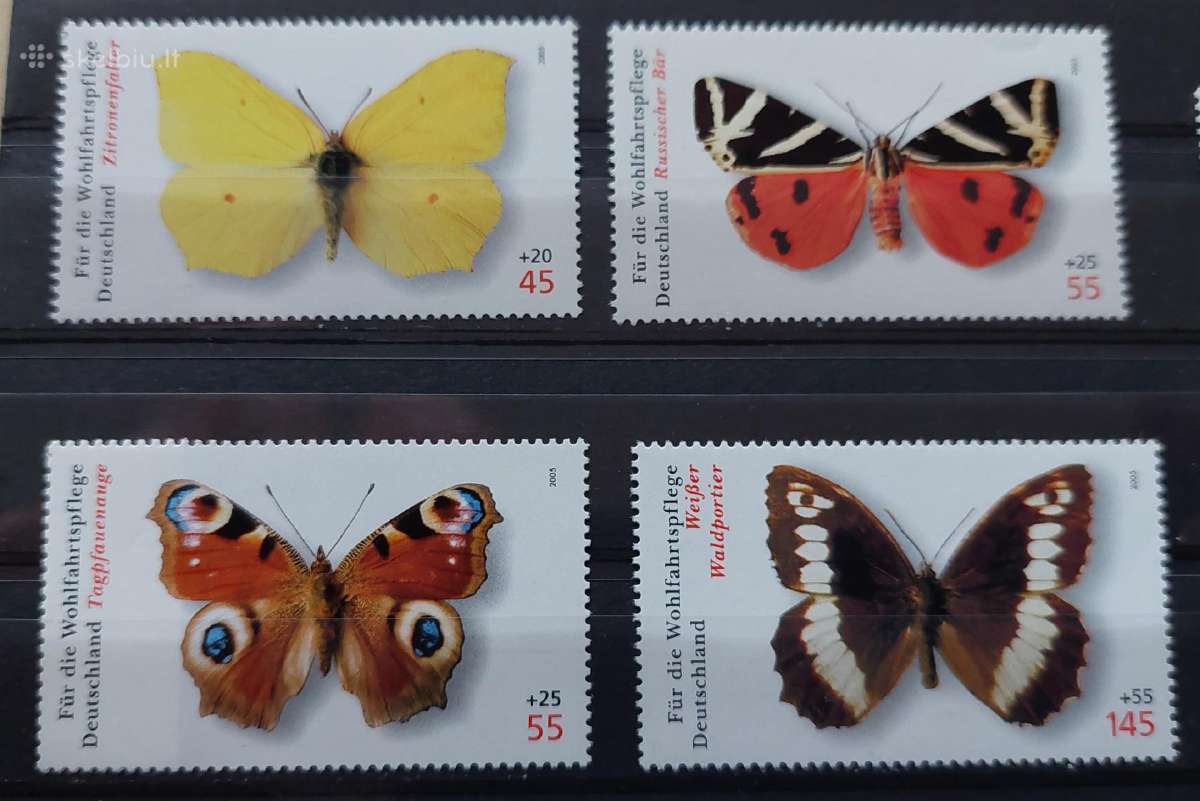 Vokietija 2005,drugeliai,švarus, Michel Nr2500-250