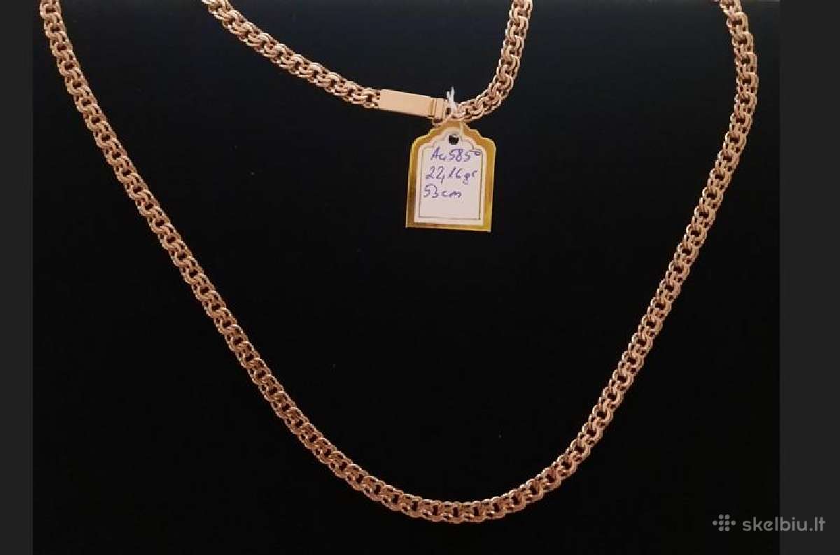 Auksinės grandinėlės nuo 166eur.