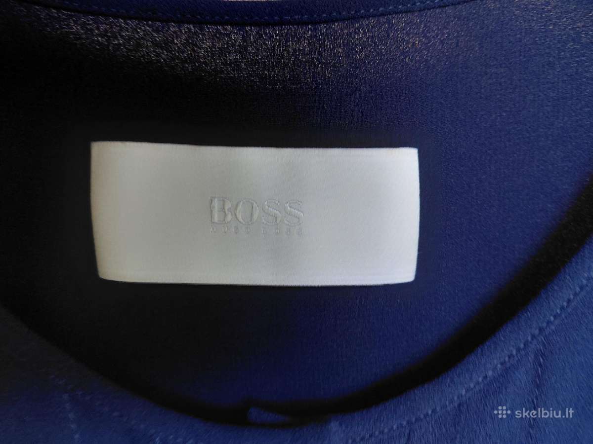 Hugo Boss.tamsiai mėlyna šilko suknelė - nuotraukos Nr. 7