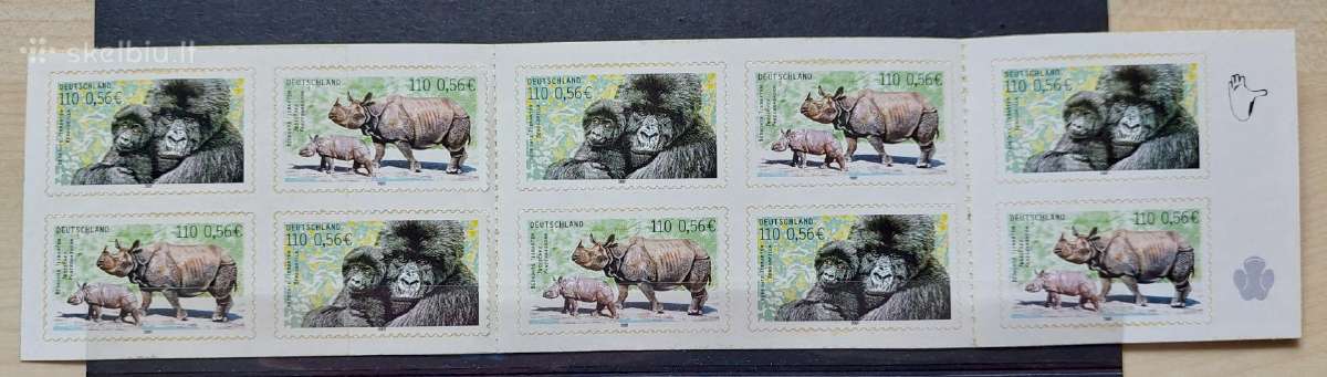 Vokietija 2001 zoologijos sodas,švarus,bukletas Mi