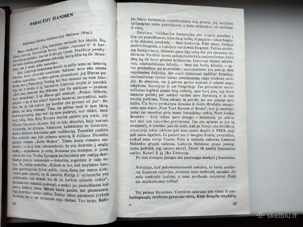 T. Venclova. Vilties formos. Eseistika ir publicis - nuotraukos Nr. 5