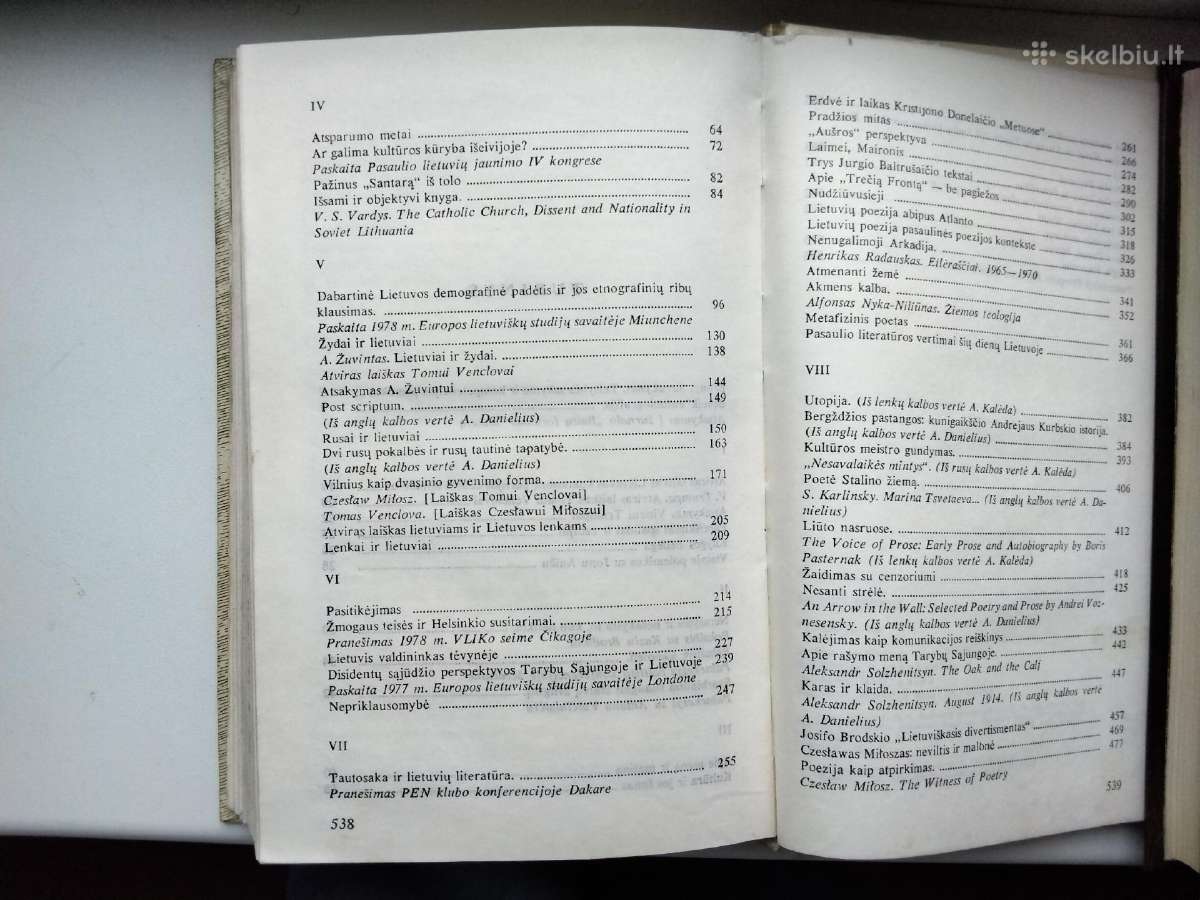 T. Venclova. Vilties formos. Eseistika ir publicis - nuotraukos Nr. 9