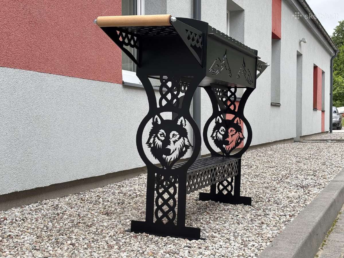 Šašlykinė XXL - 13 stambių iešmų arba 3 grotelės - nuotraukos Nr. 3