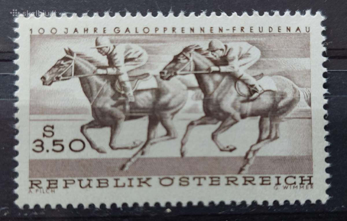 Austrija 1968 arkliu sportas, švarus Michel Nr.126