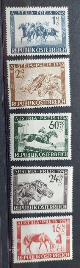 Austrija 1943 arkliu sportas, švarus Michel Nr.785