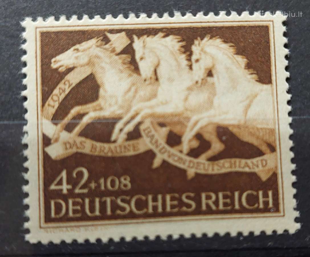 Vokietija(reich) 1942 arkliai,švarus, Michel Nr815