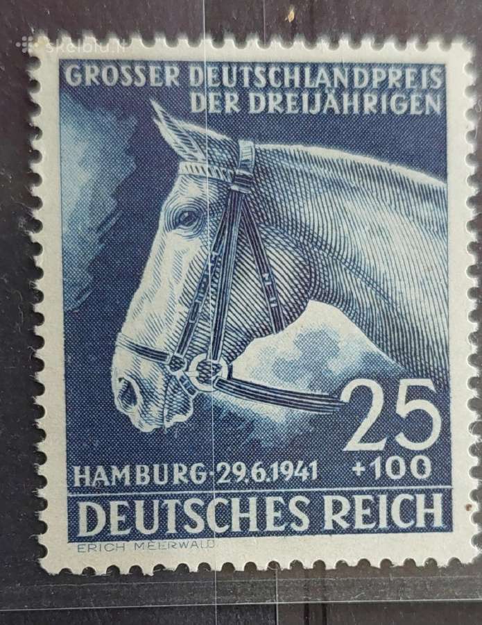 Vokietija(reich) 1941 arkliai,švarus, Michel Nr779