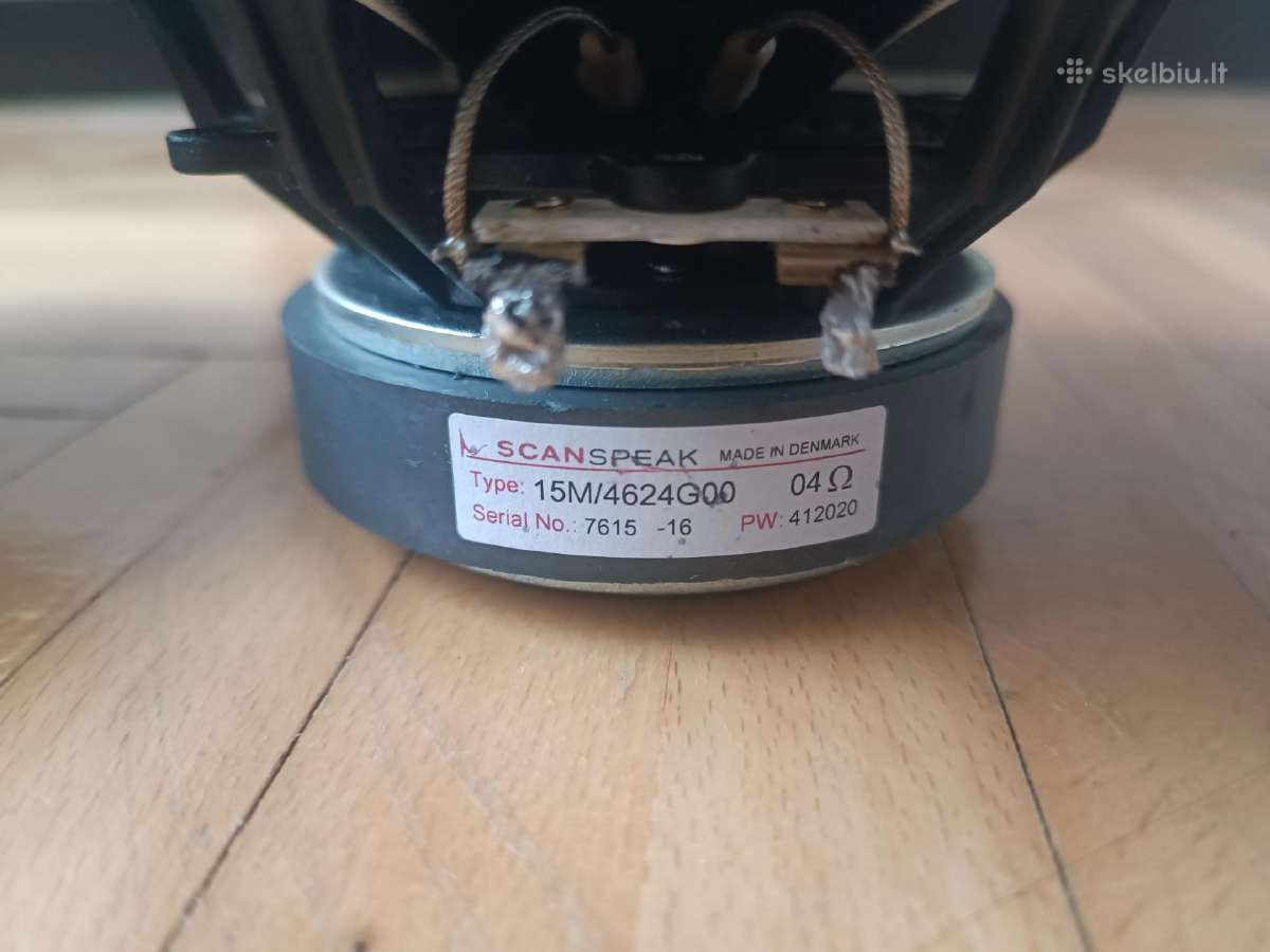 Scan Speak 15m/4624g00 vidutinių garsiakalbiai - nuotraukos Nr. 2