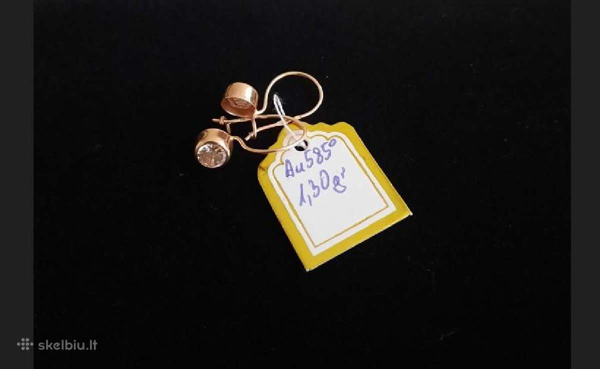Auksiniai auskarai nuo 104eur.