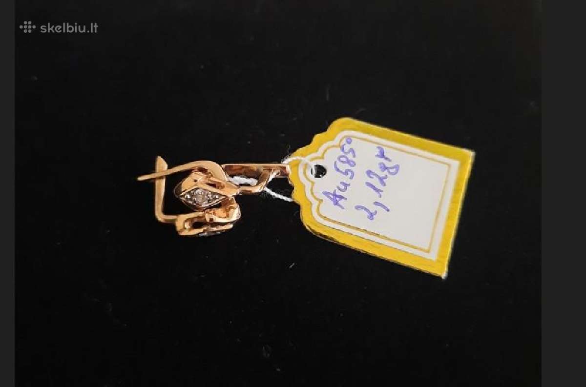 Auksiniai auskarai nuo 86eur. - nuotraukos Nr. 3
