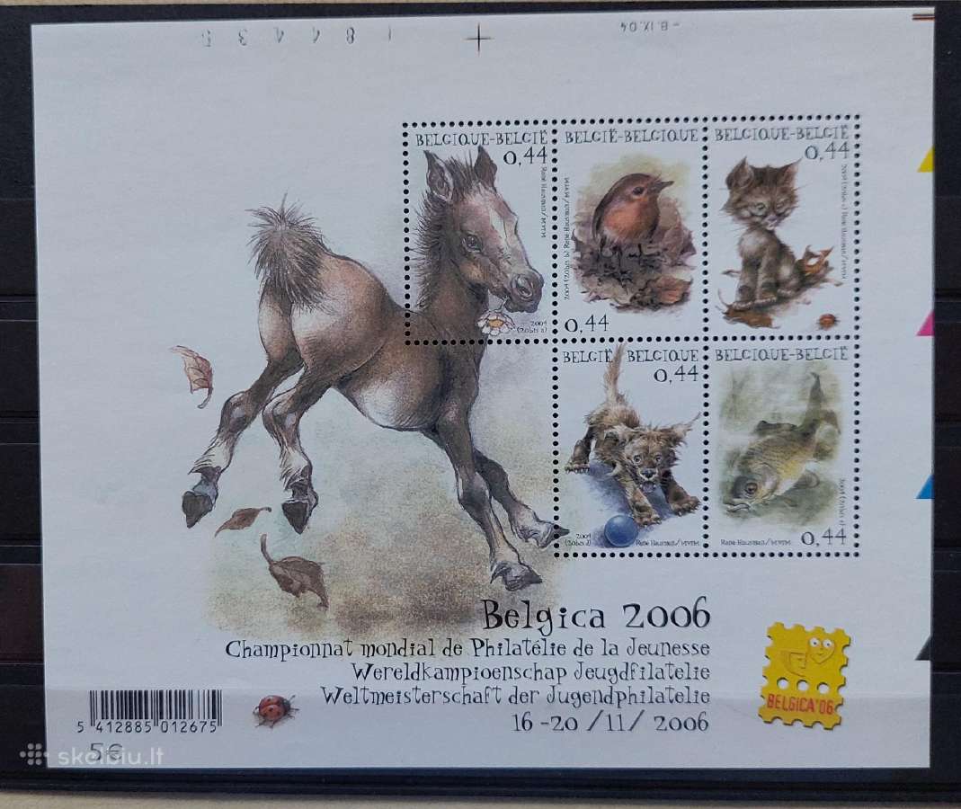 Belgija 2004 fauna,švarus, Michel Nr block 100