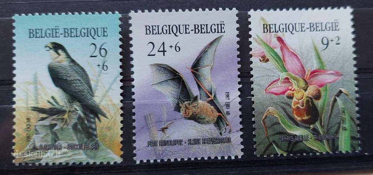 Belgija 1987 fauna,flora,švarus, Michel Nr2296-229