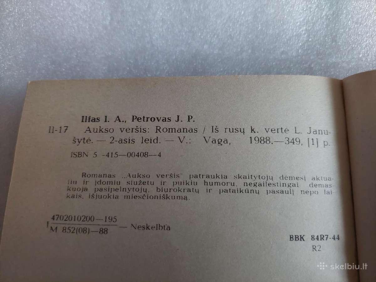 Aukso veršis - nuotraukos Nr. 3