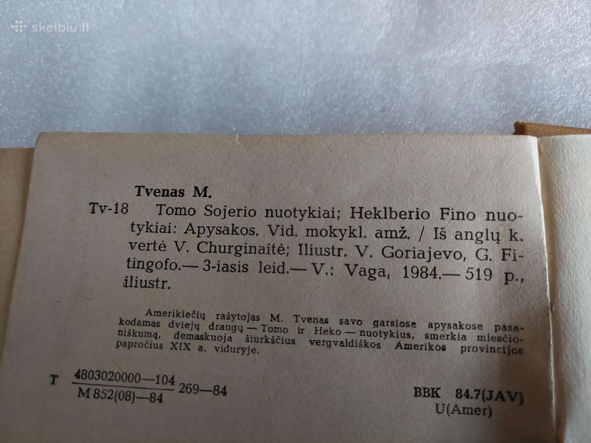 T. Sojerio nuotykiai * H. Fino nuotykiai - nuotraukos Nr. 3
