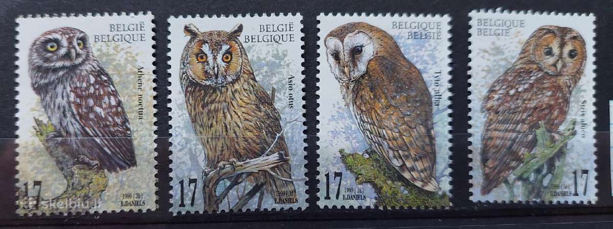 Belgija 1999 apuokai švarus, Michel Nr 2857-2860