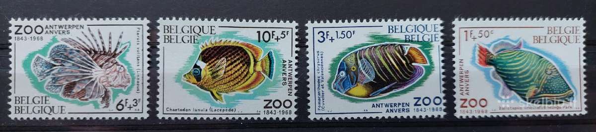 Belgija 1968 žuvis švarus, Michel Nr 1527-1530