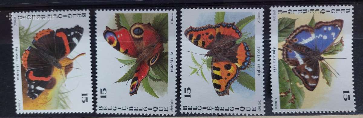 Belgija 1993 drugeliai. švarus, Michel Nr 2555-25
