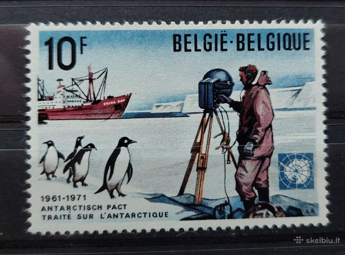 Belgija 1971 Antarktika. švarus, Michel Nr.1643