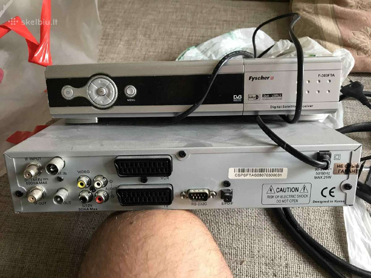 Fyscher F-303fta Sat TV imtuvas 2 Vnt ir stiprekai