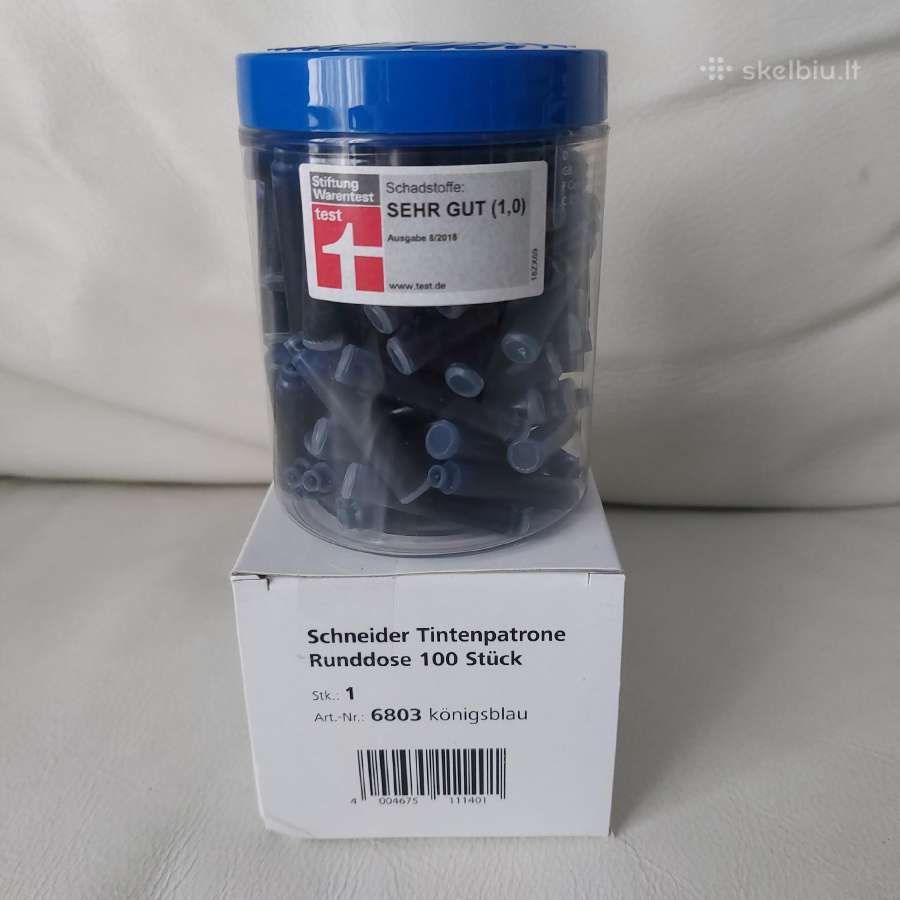 Schneider rašalo kapsulės 100 vnt.