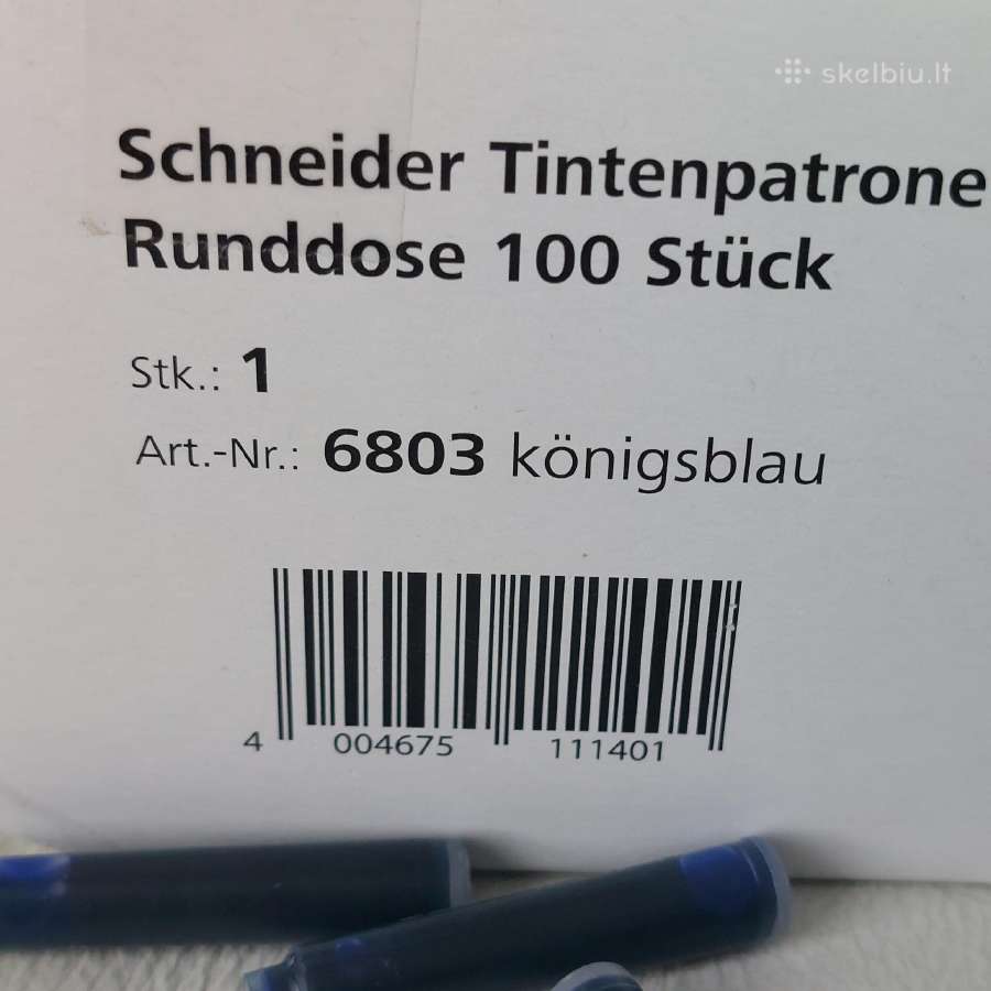 Schneider rašalo kapsulės 100 vnt. - nuotraukos Nr. 5