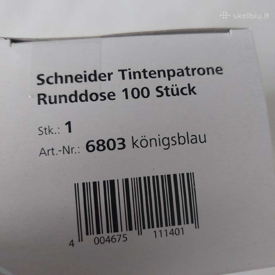 Schneider rašalo kapsulės 100 vnt. - nuotraukos Nr. 6