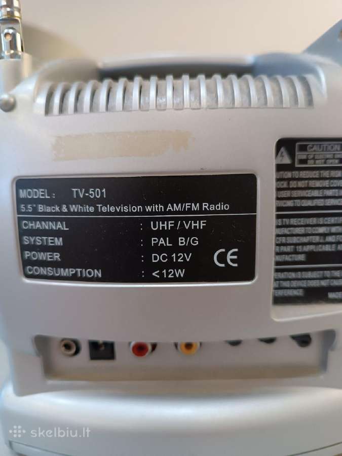 Televizorius mini 5,5'' TV-501 su radio imtuvu - nuotraukos Nr. 4