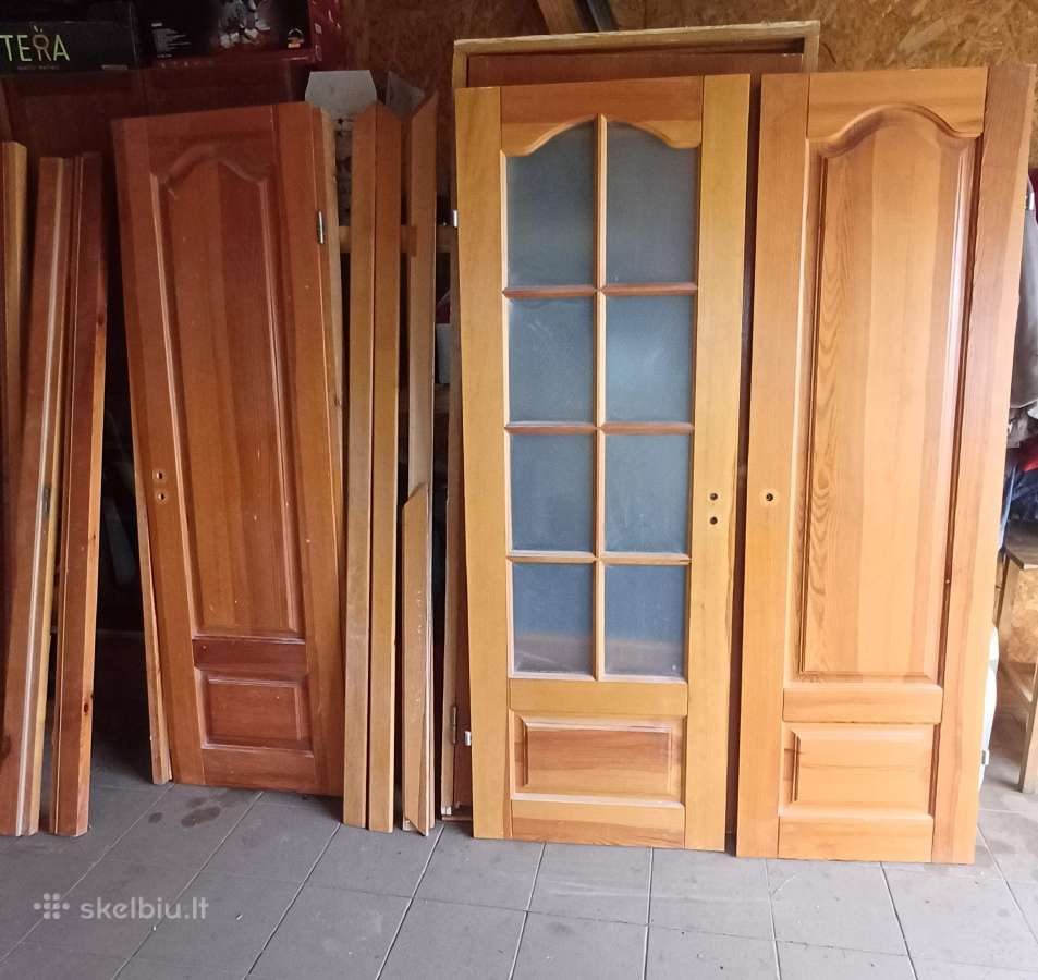 Vidaus tikro medžio durys 2 vnt