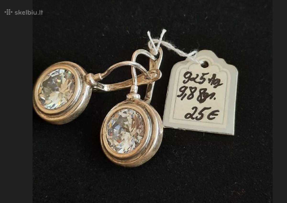Sidabriniai auskarai, pakabukai, žiedai nuo 3eur. - nuotraukos Nr. 4