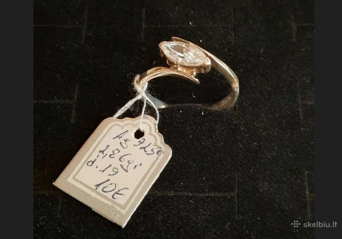 Sidabriniai auskarai, pakabukai, žiedai nuo 3eur. - nuotraukos Nr. 16