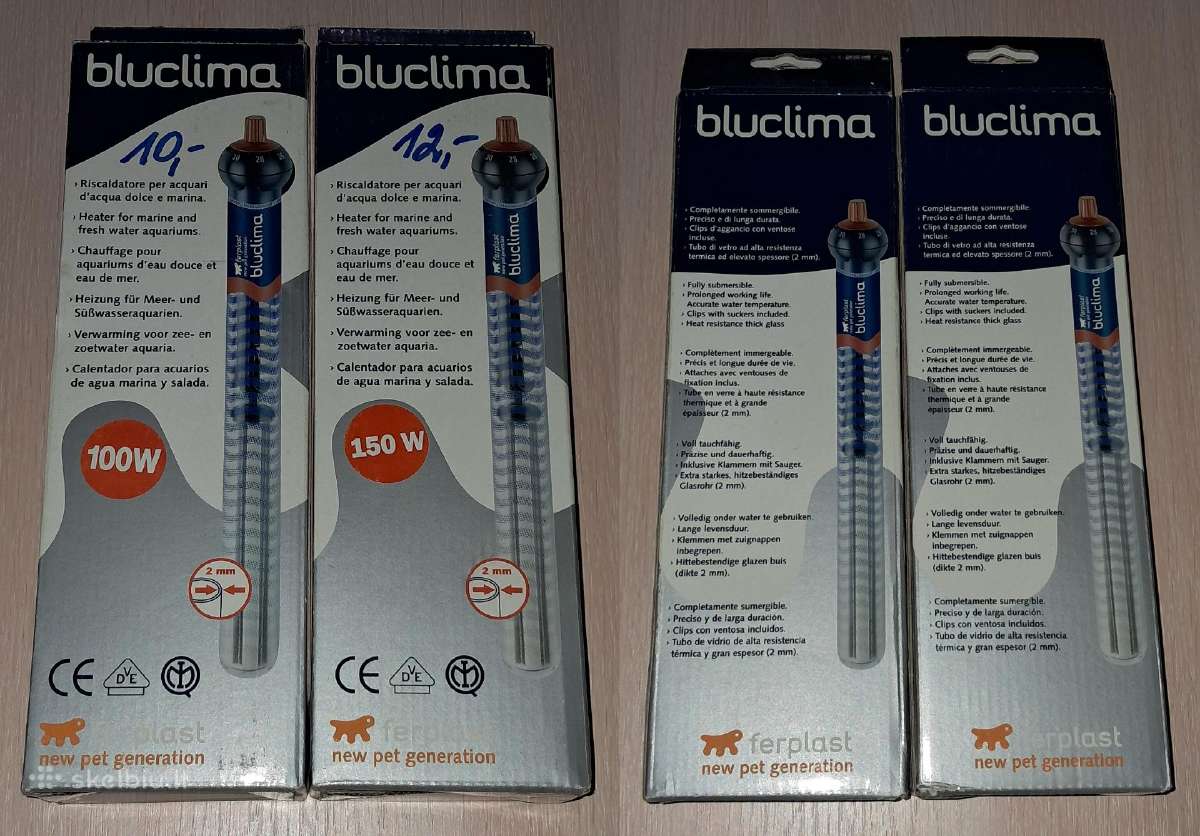 Akvariumo šildytuvas Bluclima 100-150w