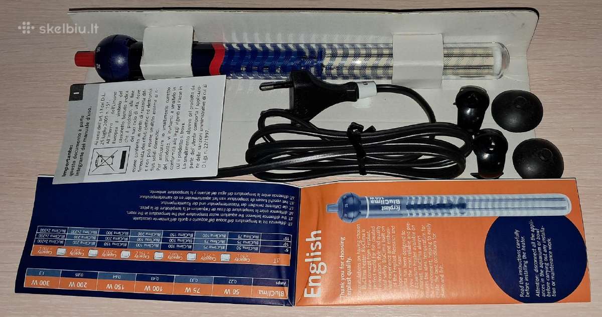 Akvariumo šildytuvas Bluclima 100-150w - nuotraukos Nr. 2