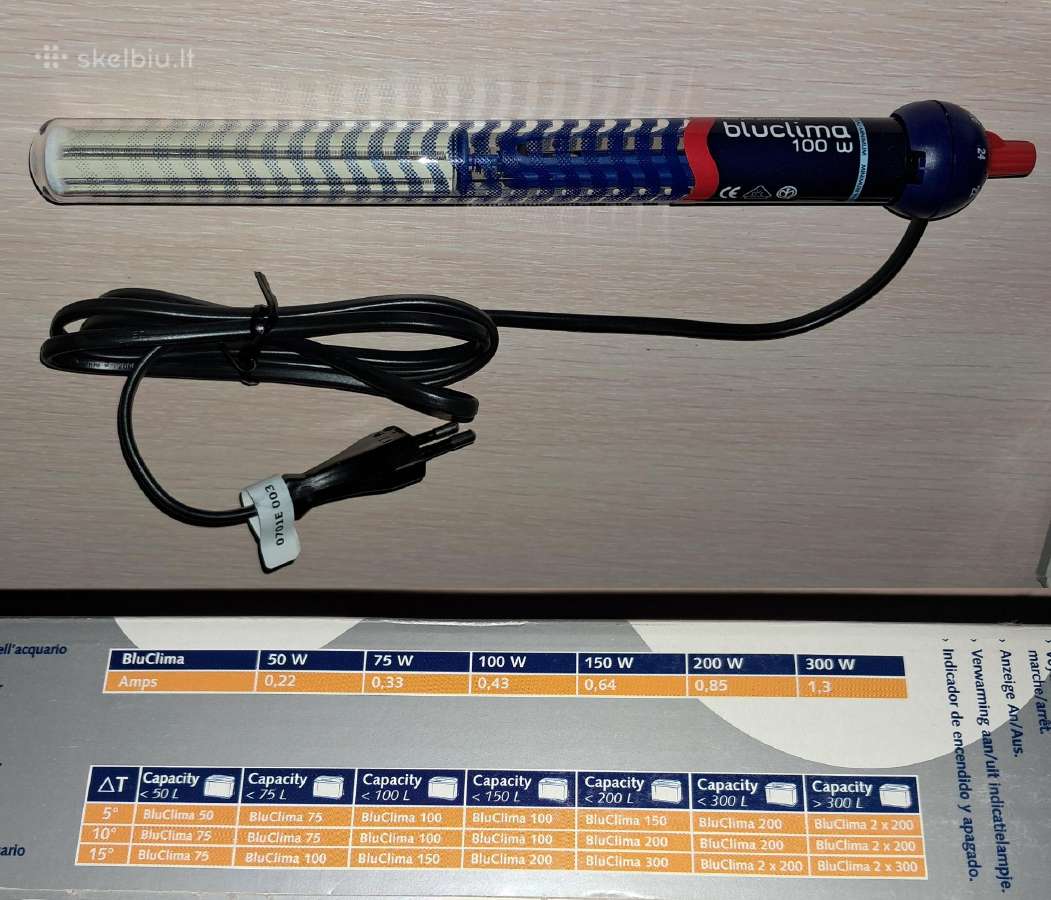 Akvariumo šildytuvas Bluclima 100-150w - nuotraukos Nr. 3