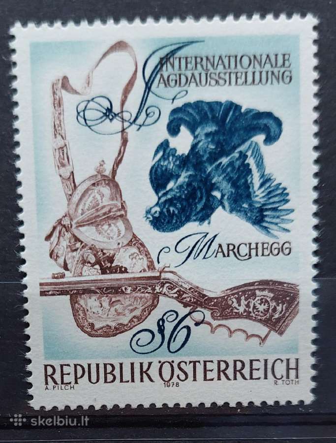 Austrija 1978 Medžioklė, švarus, Michel Nr.1572