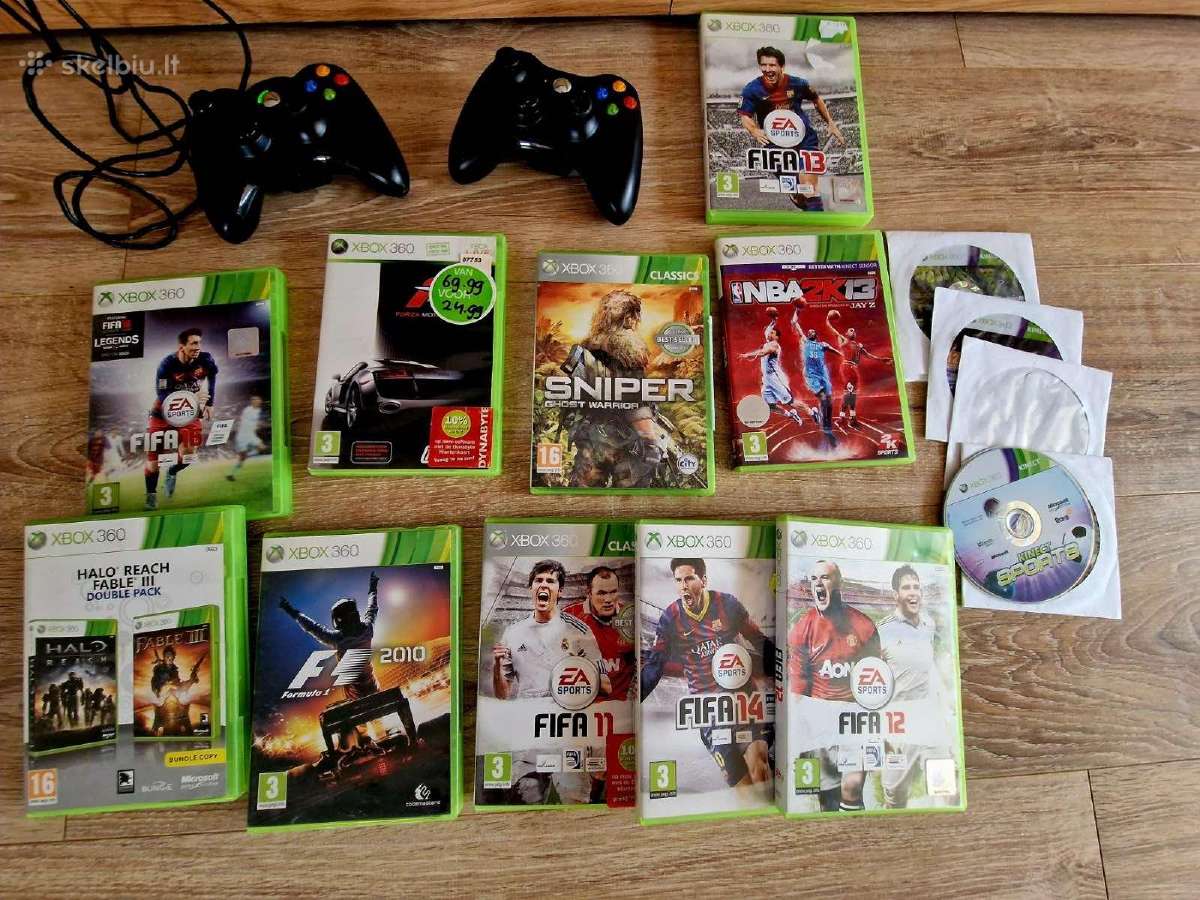 Xbox 360 su priedais ir žaidimais - nuotraukos Nr. 2