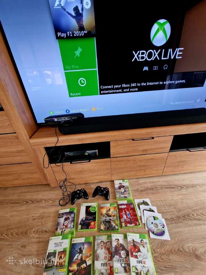 Xbox 360 su priedais ir žaidimais - nuotraukos Nr. 4
