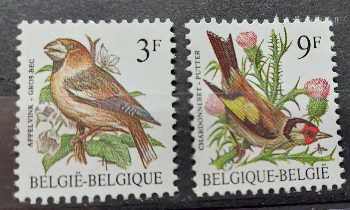 Belgija 1985 paukščiai, švarus, Michel Nr.2241-224