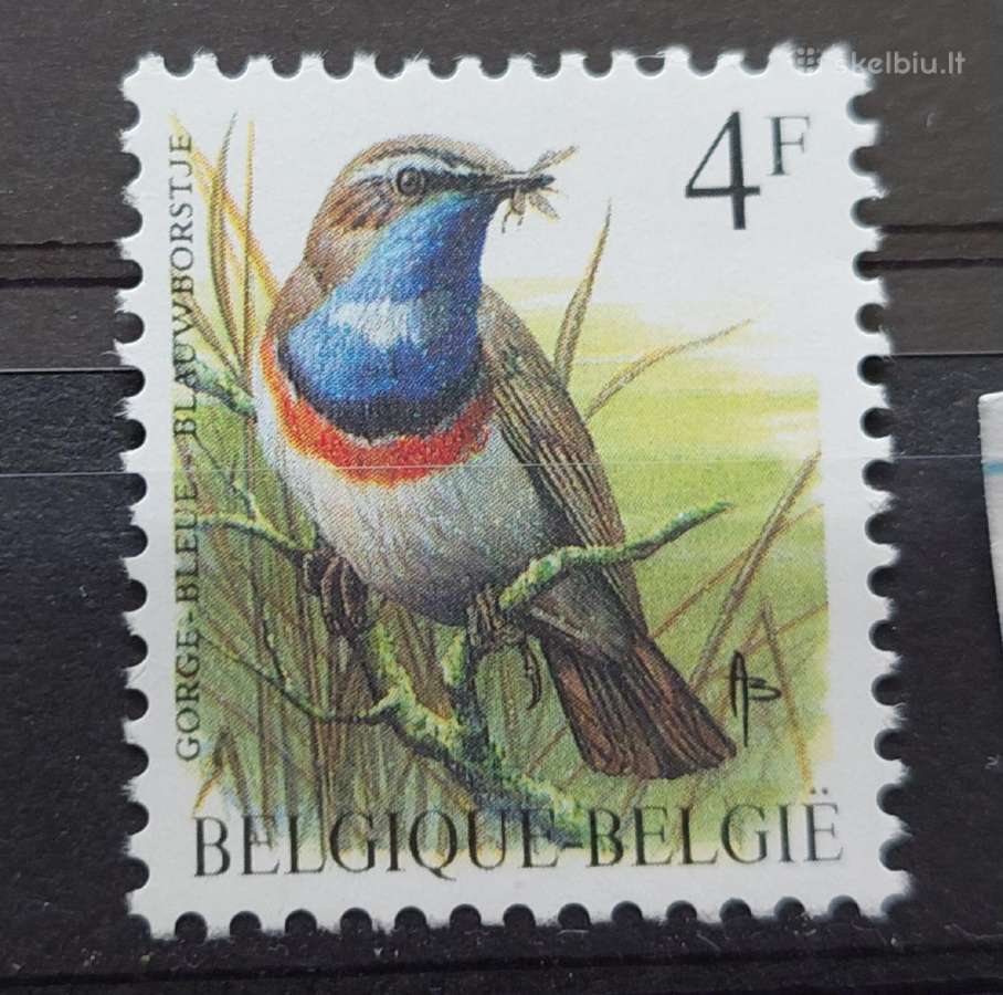 Belgija 1989 paukštis, švarus, Michel Nr.2373